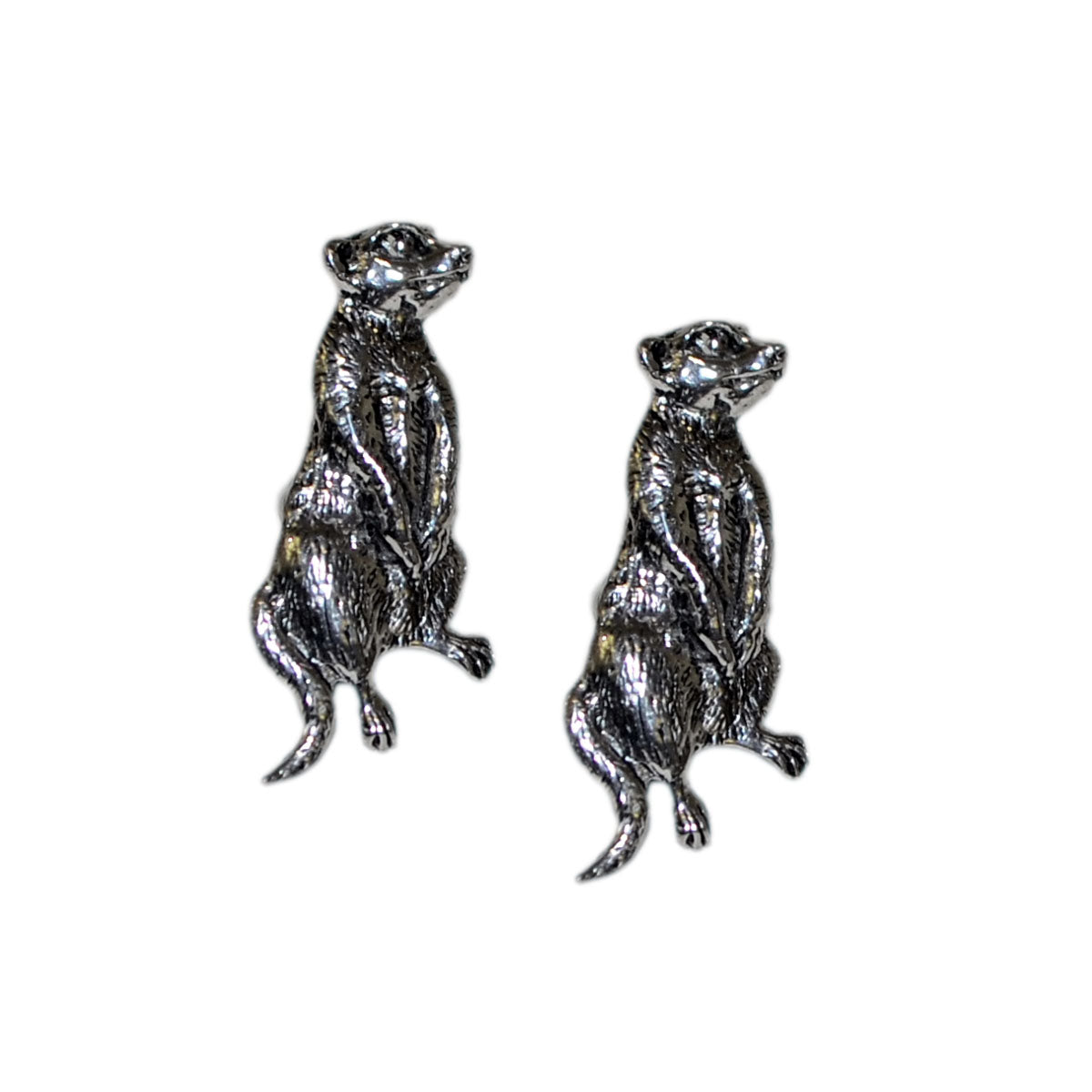 English Made Meerkat Pewter Cufflinks | Ashton and Finch
