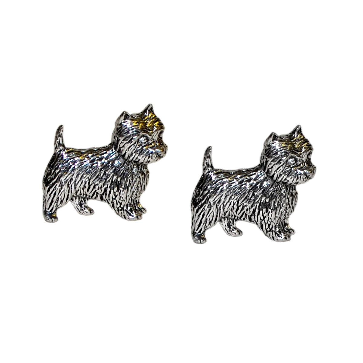 English Made Westie Dog Pewter Cufflinks | Ashton and Finch