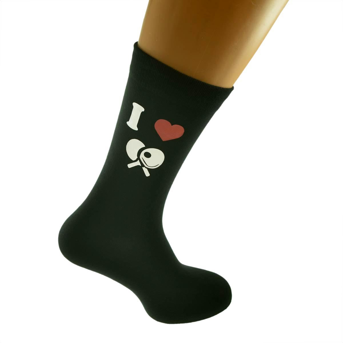 I Love Table Tennis Picture Design Socks| Ashton and Finch