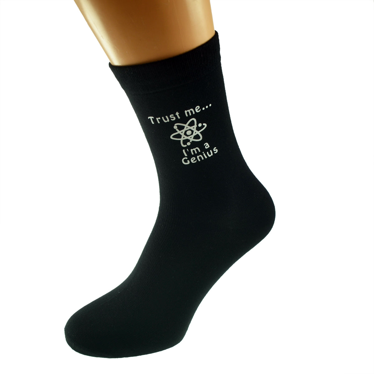 Trust Me I’m A Genius Mens Black Socks| Ashton and Finch