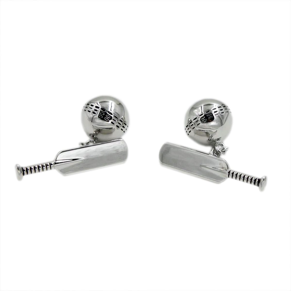 Cricket Bat & Ball Chain Style Cufflinks | Ashton and Finch