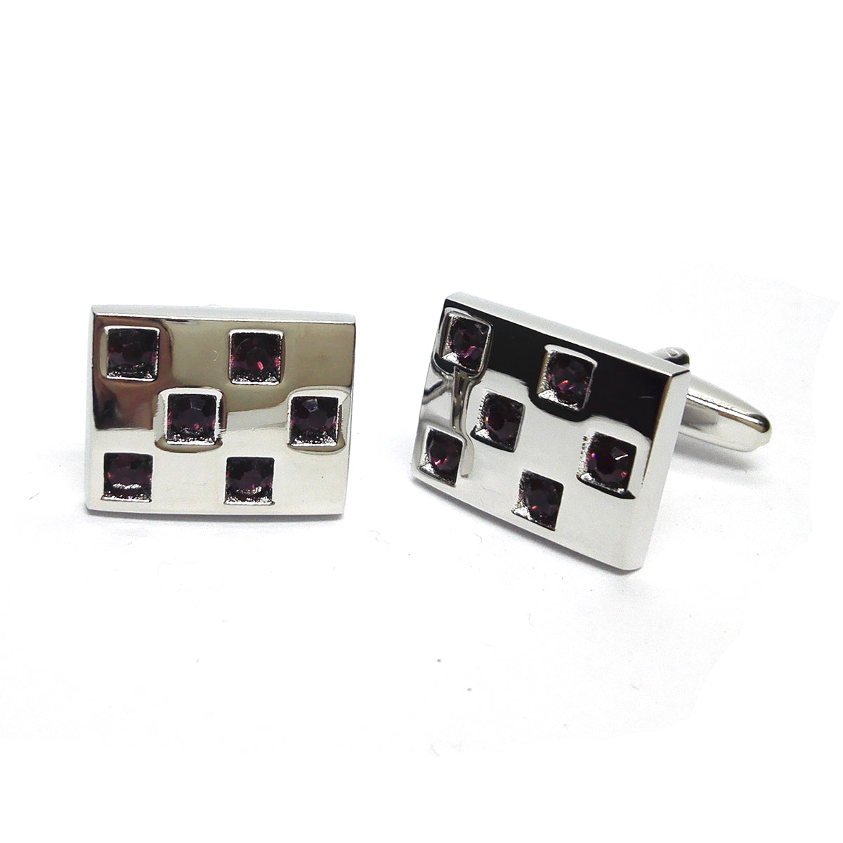Amethyst Crystal Classic Cufflinks | Ashton and Finch
