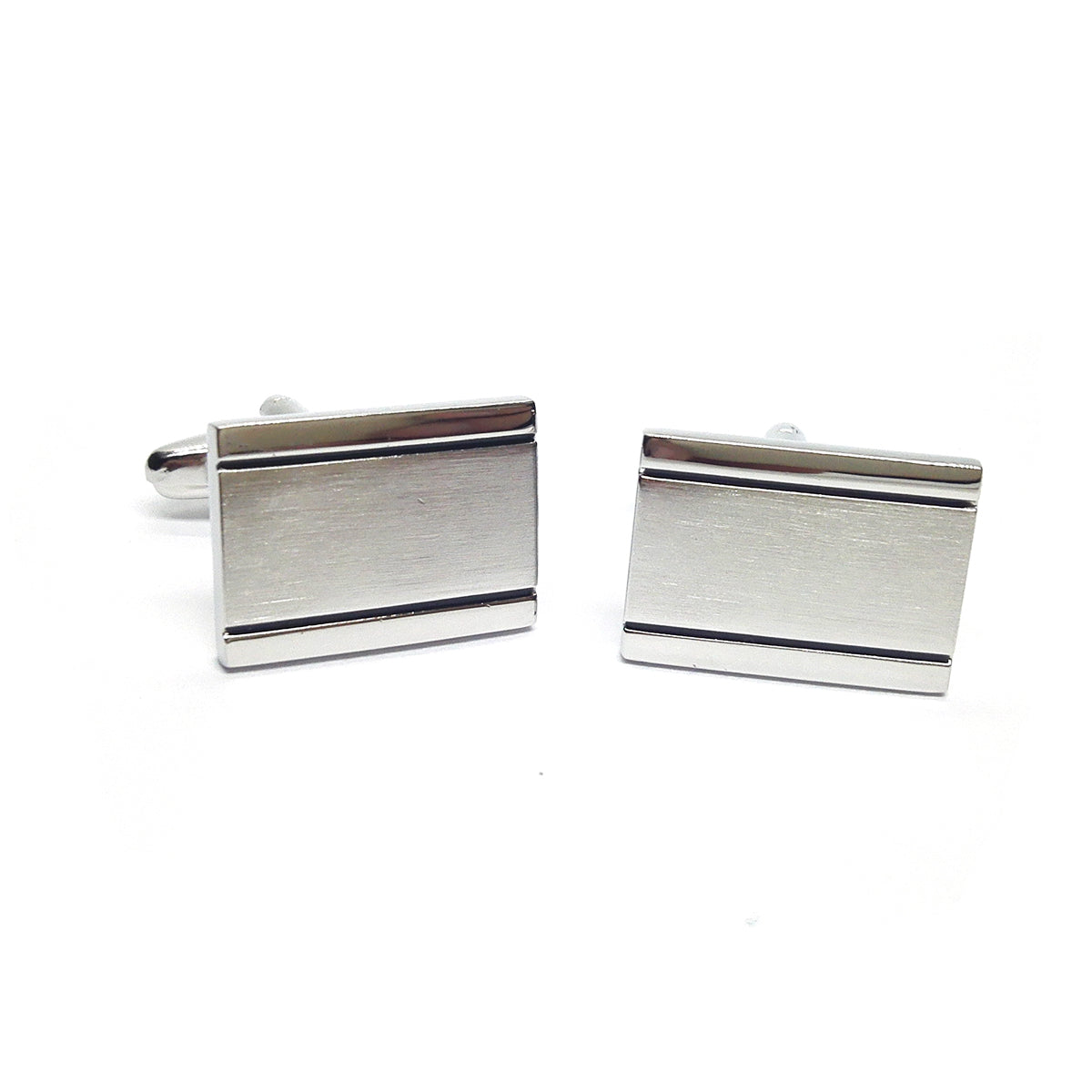 Brushed & Polished Classic Cufflinks | Ashton and Finch