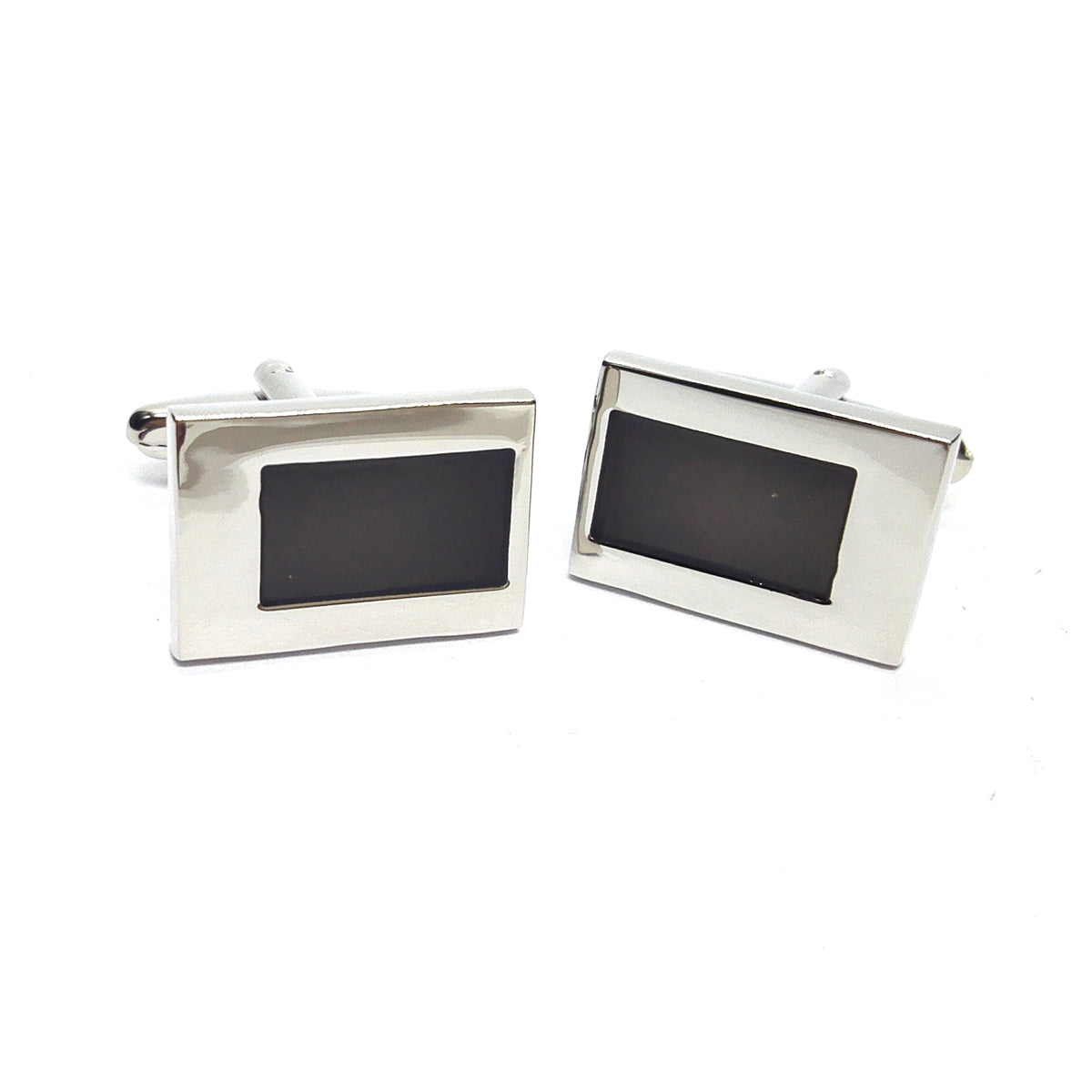Black & Chrome Classic Cufflinks | Ashton and Finch