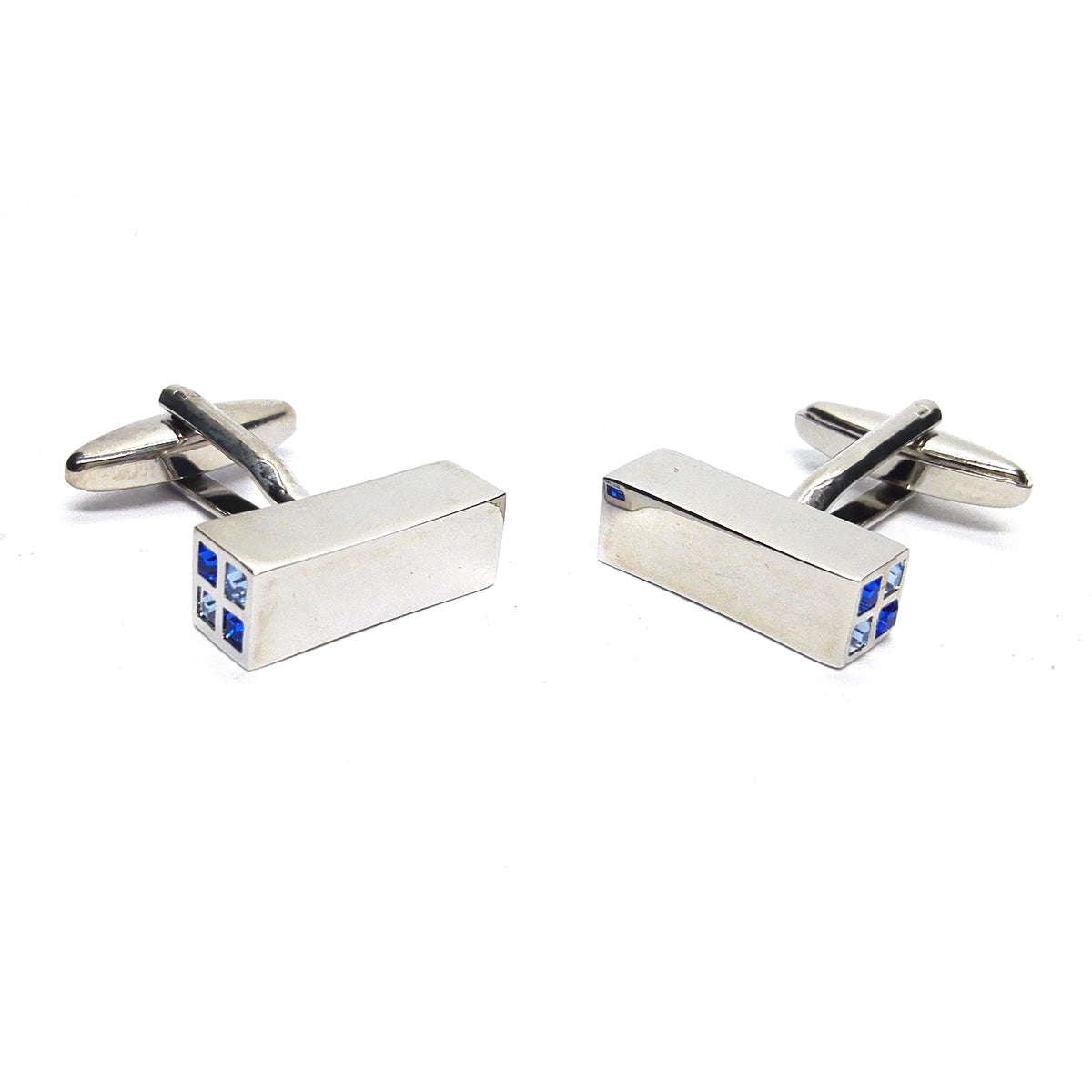 Blue Crystal Classic Cufflinks | Ashton and Finch