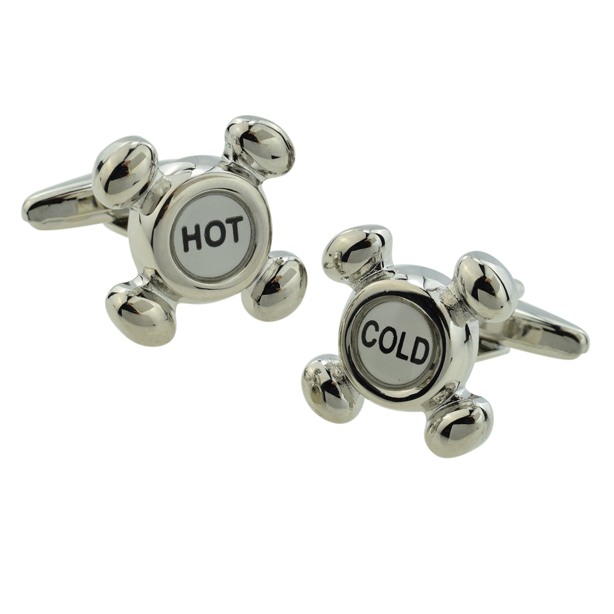 Hot and Cold Taps Plumbers Cufflinks | Ashton and Finch