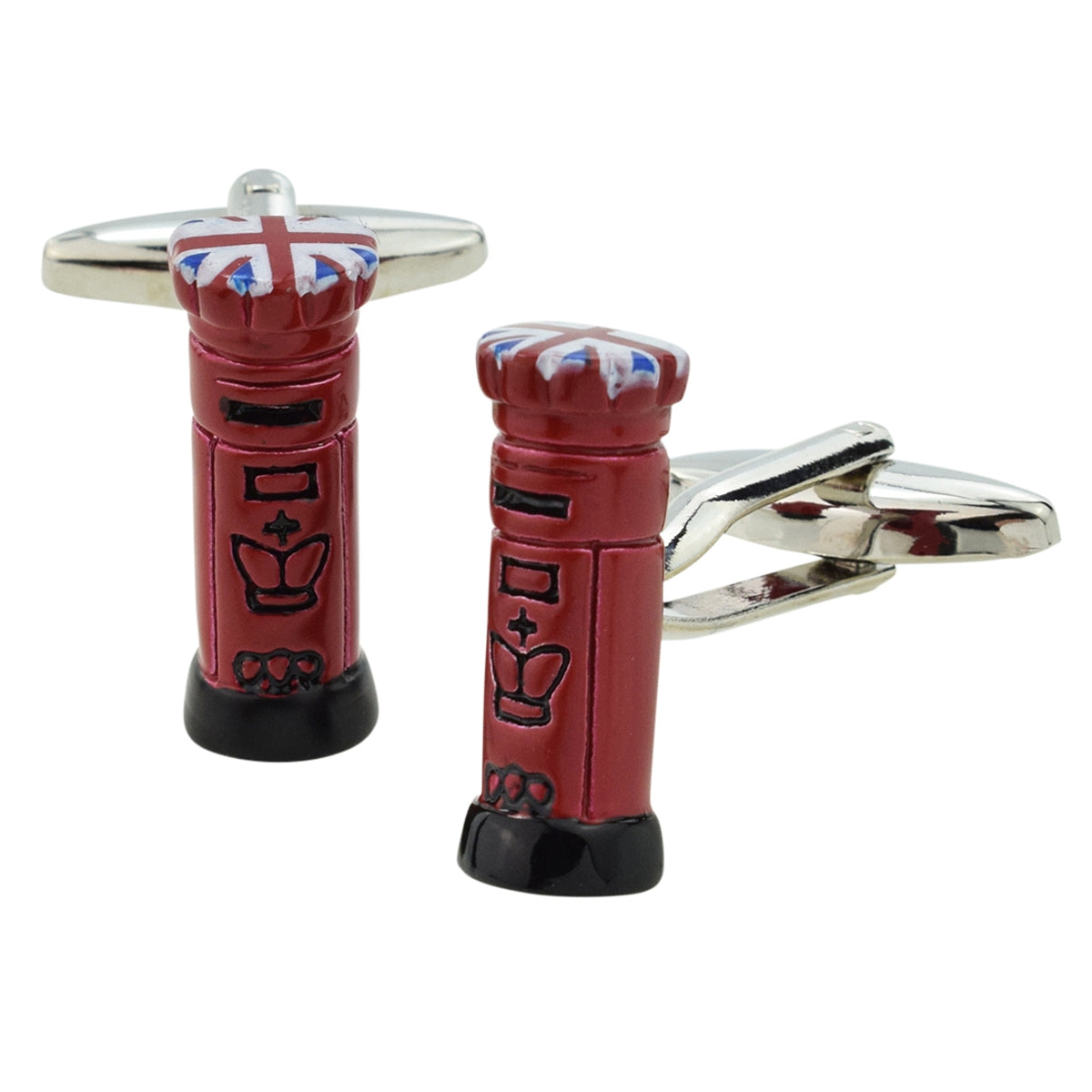 Post box with Union Jack Flag Top Cufflinks | Ashton and Finch