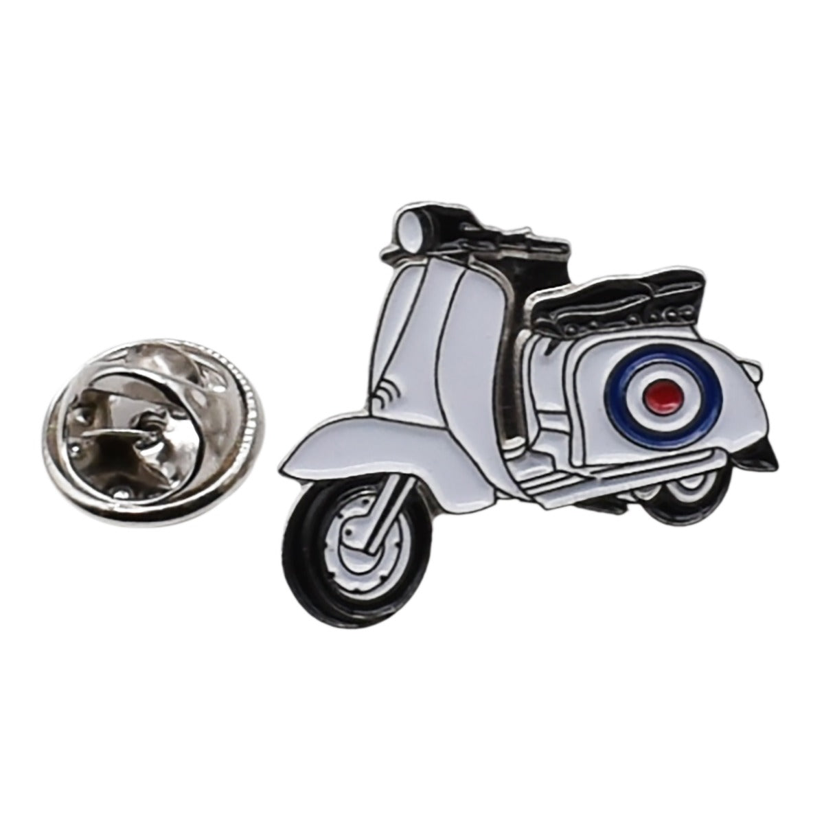 MODS Scooter with Roundel detail Metal Enamel Lapel Pin Badge