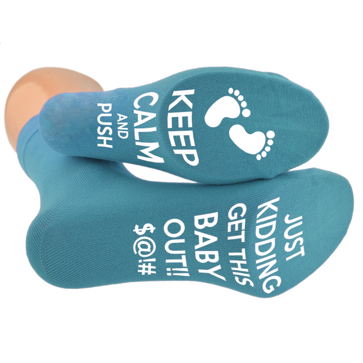 Maternity Socks Keep Calm And Push Just Get This Baby Out – Funny Comfortable Ladies Socks