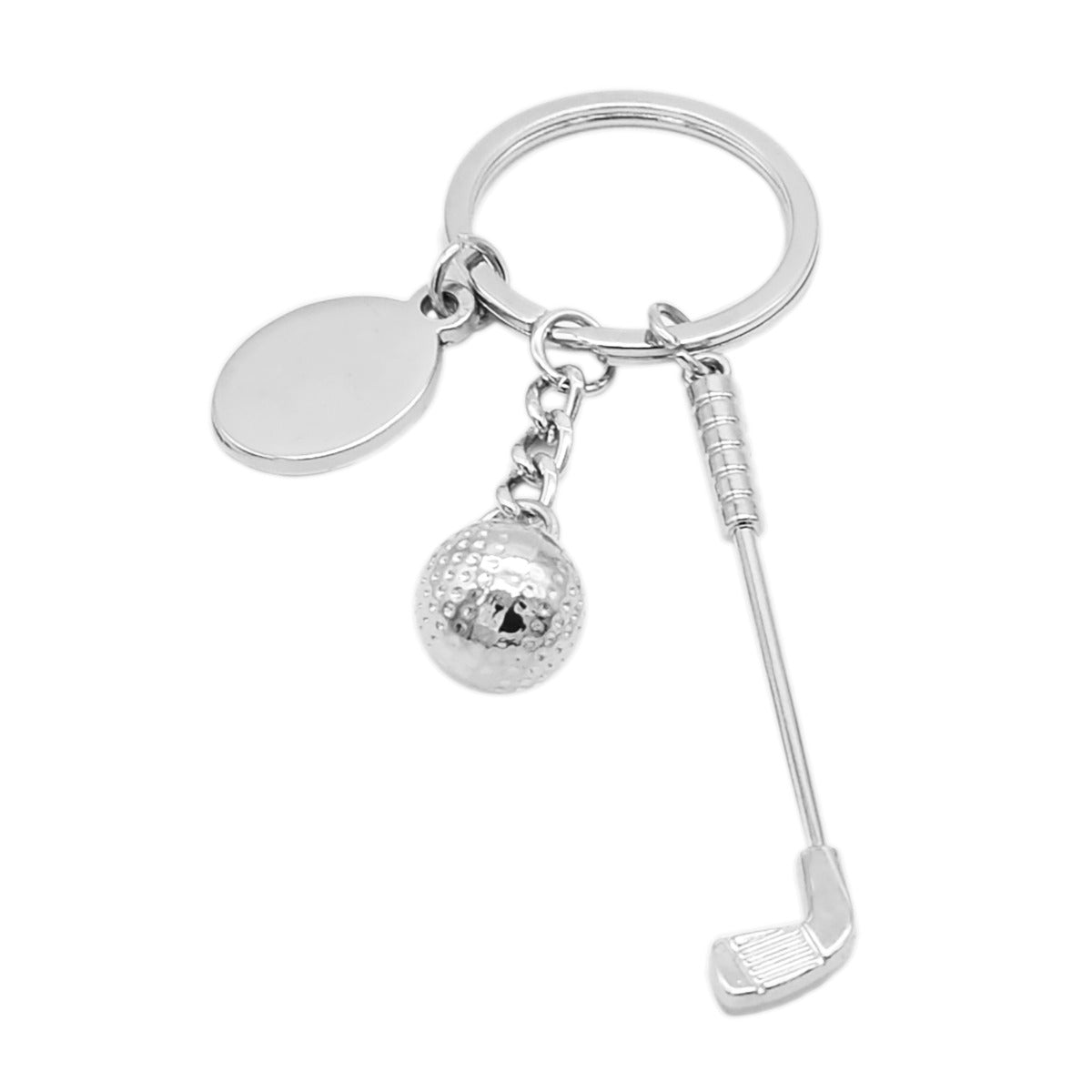 Engravable Golf Club & Golf Ball Keyring