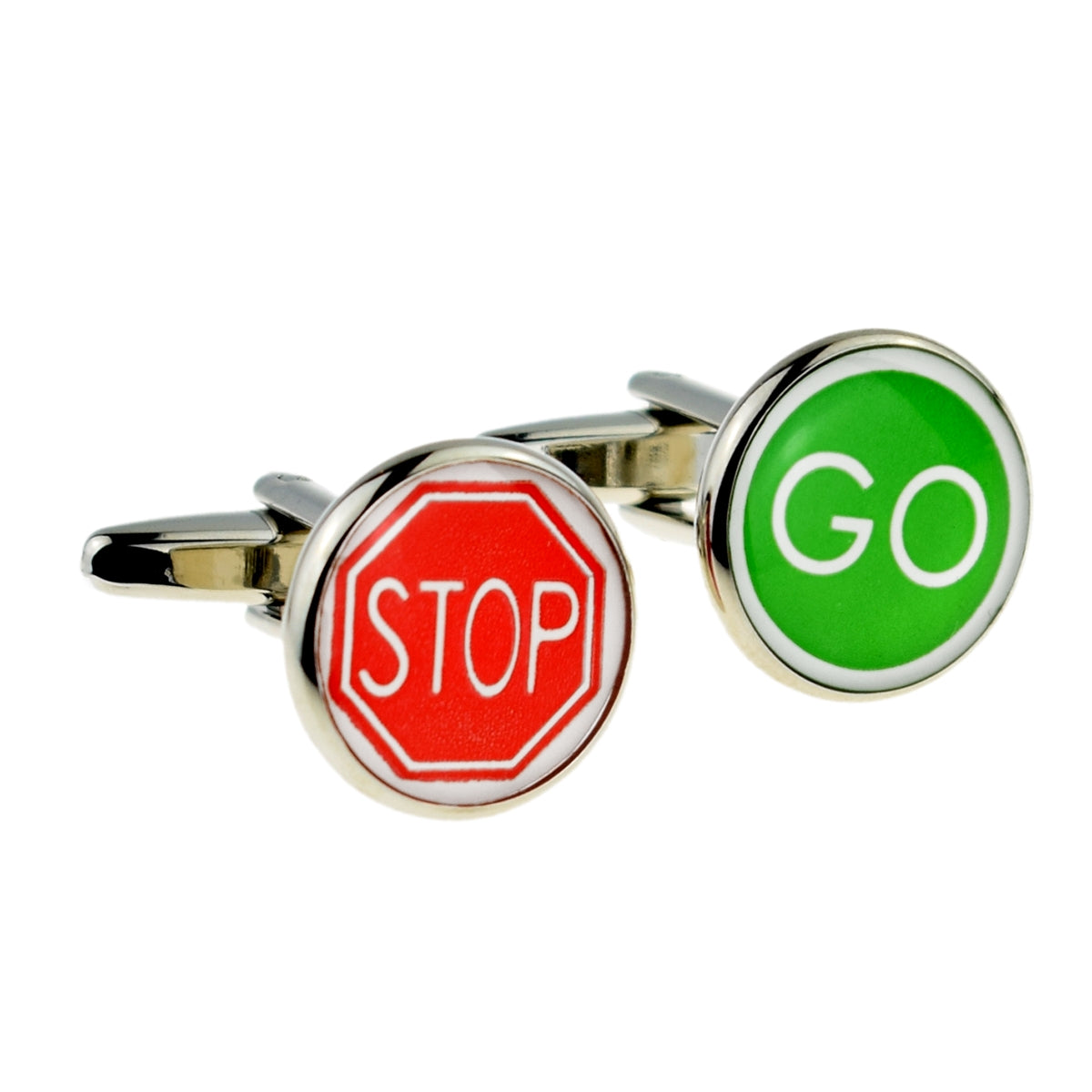 Stop Go Road Sign Cufflinks | Ashton and Finch