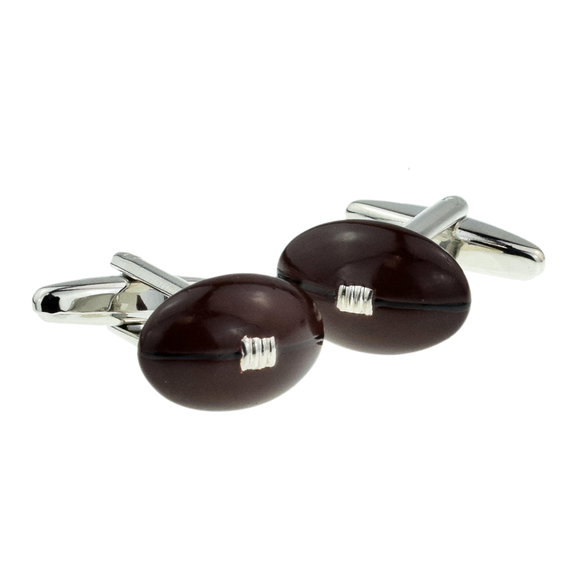 Brown Rugby Balls Sport Cufflinks | Ashton and Finch