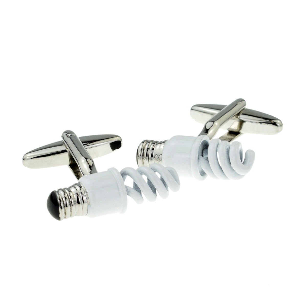 Energy Saving Lightbulb Electricians Sparkys Cufflinks | Ashton and Finch