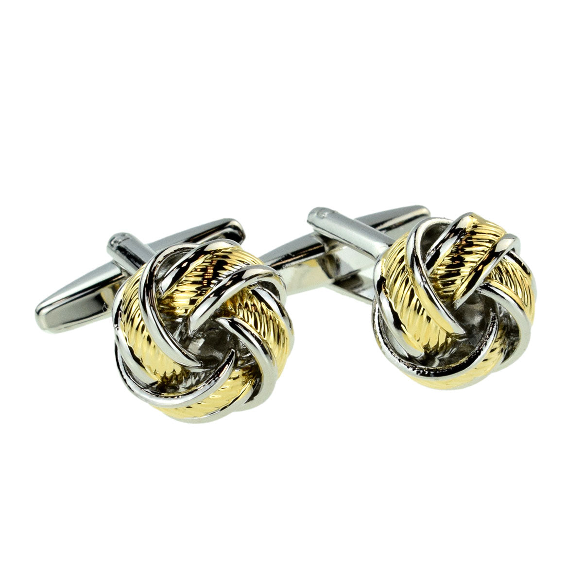 Two Tone Knot Classic Cufflinks | Ashton and Finch