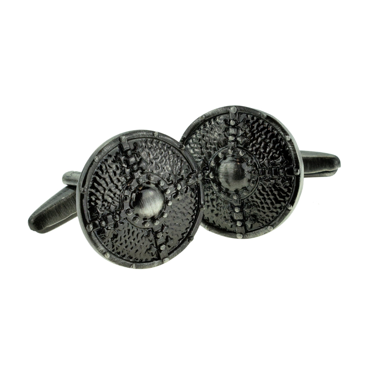Antique Finish Viking Battle Shield Museum Cufflinks | Ashton and Finch