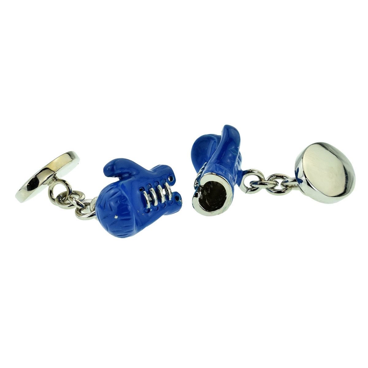 Blue Boxing Gloves Chain Style Sport Cufflinks | Ashton and Finch