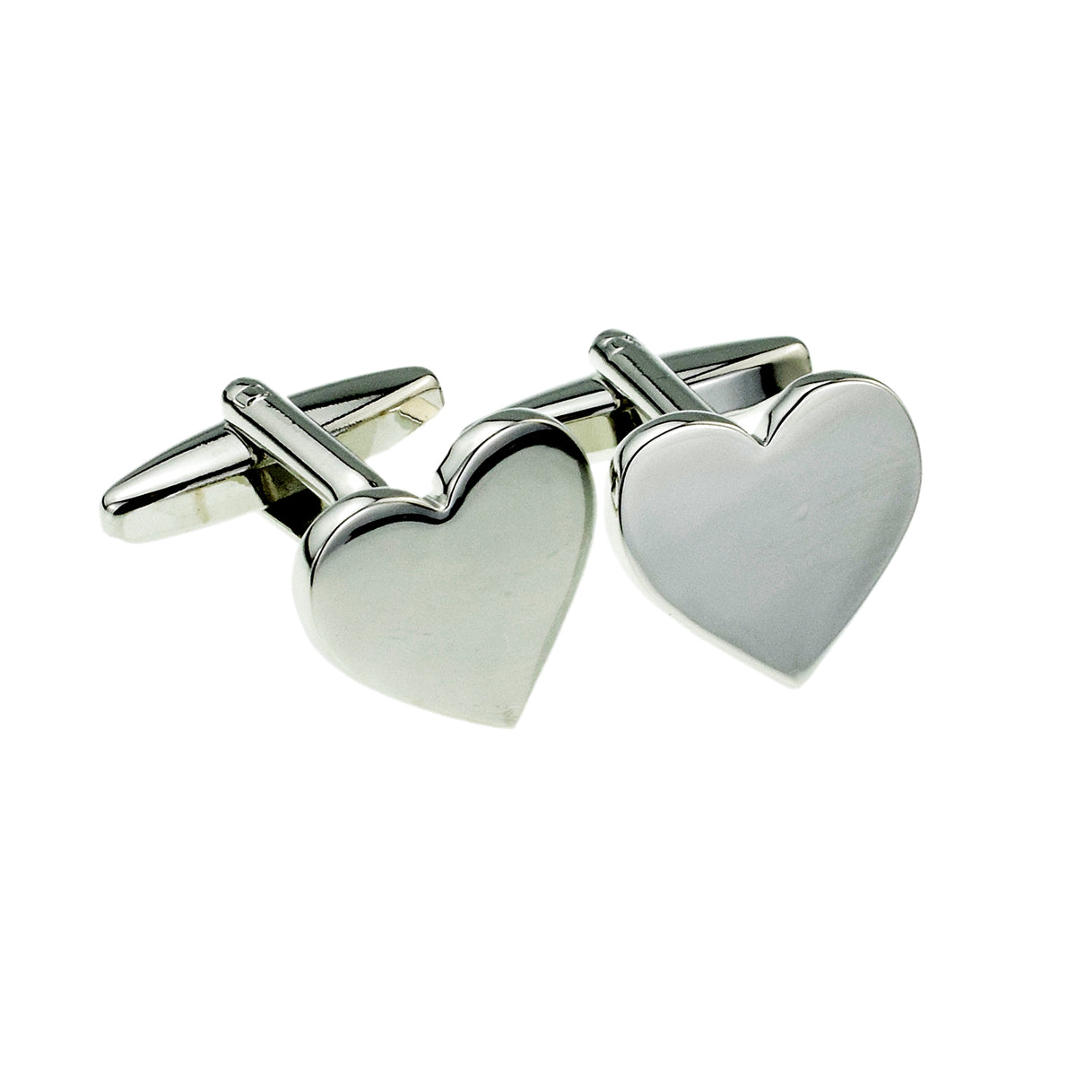 Plain Heart Cufflinks (engravable) | Ashton and Finch