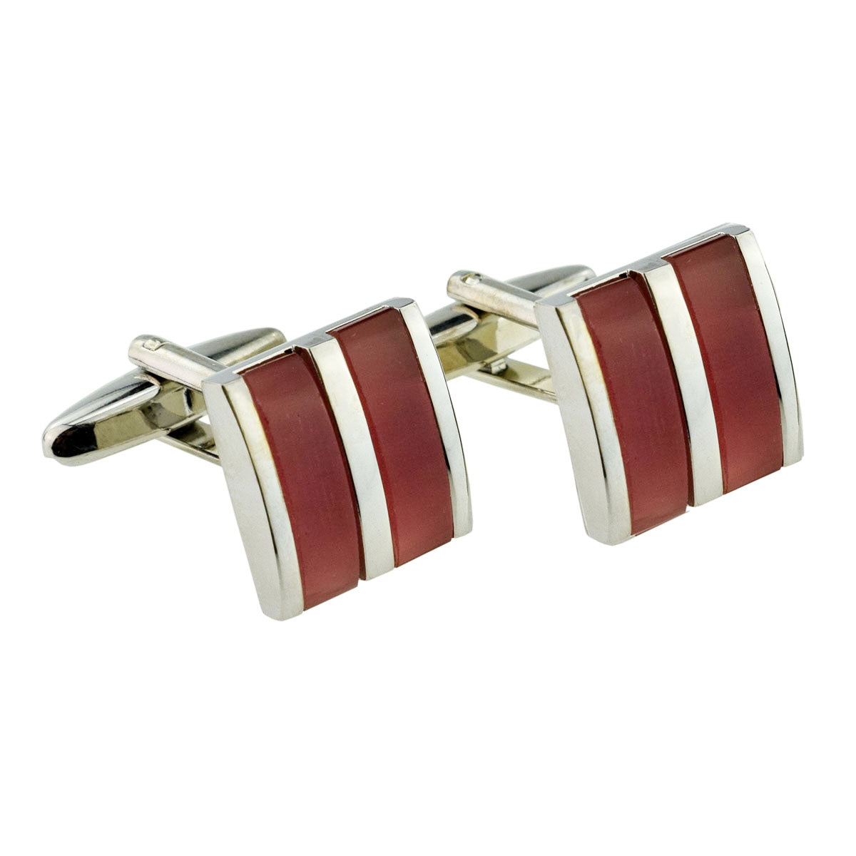 Amber Coloured Acrylic Classic Cufflinks (DWC) | Ashton and Finch