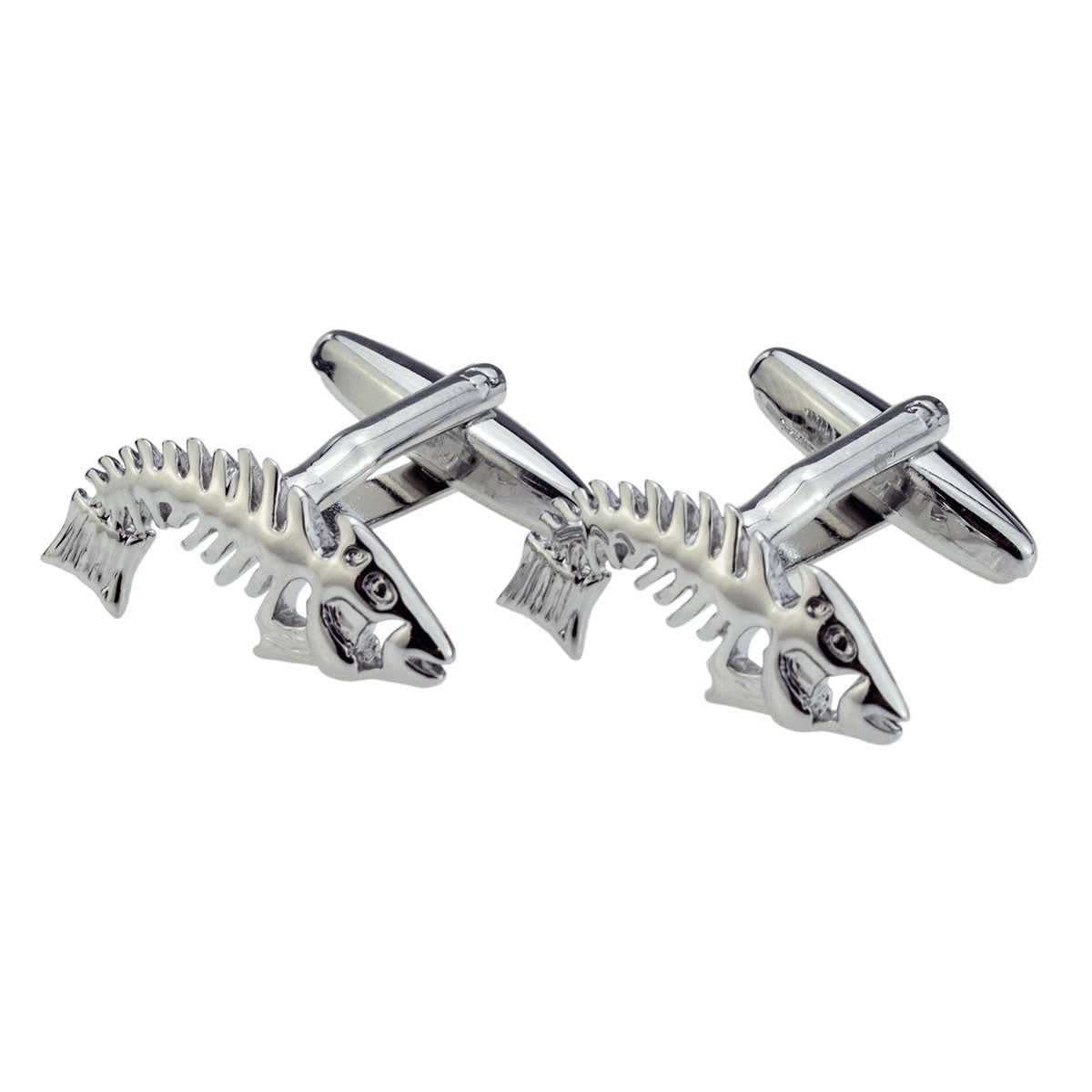 Modern Fish Bones Skeleton Fishermans Cufflinks | Ashton and Finch
