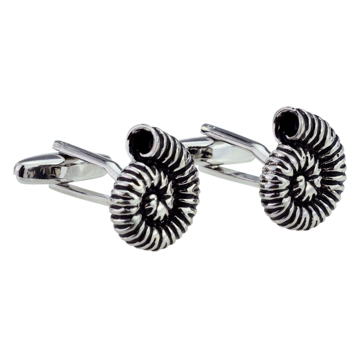 Fossil Ammonite Cufflinks | Ashton and Finch