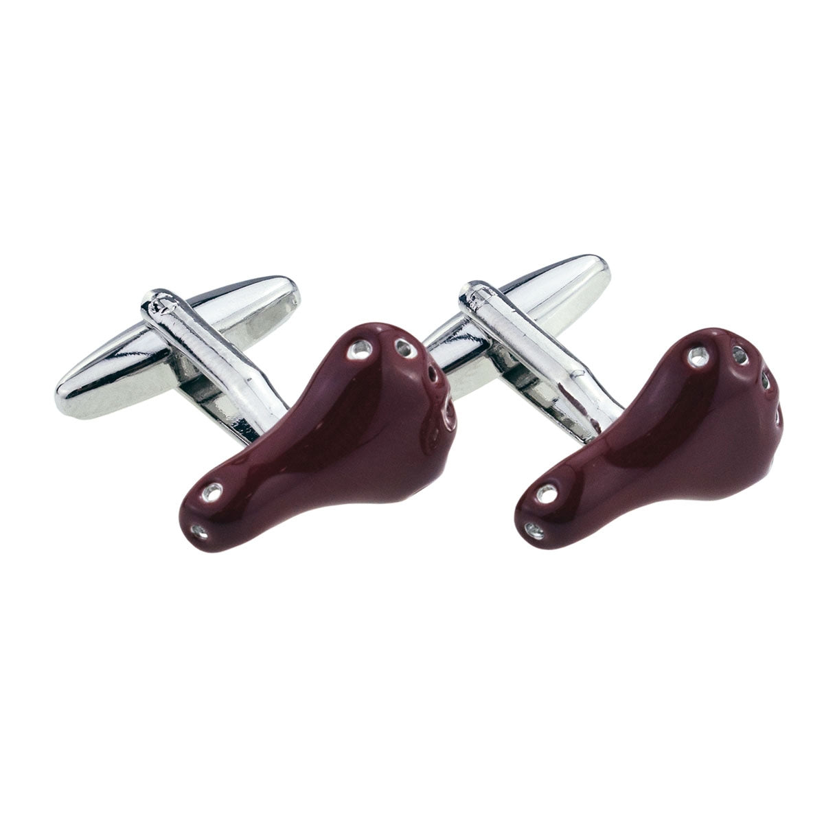 Brown Bike Saddle Cycling Cuflinks | Ashton and Finch
