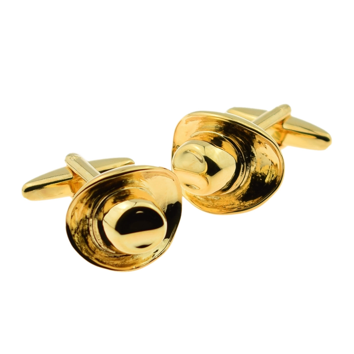 Gold Plated Cowboy Hat Cufflinks | Ashton and Finch
