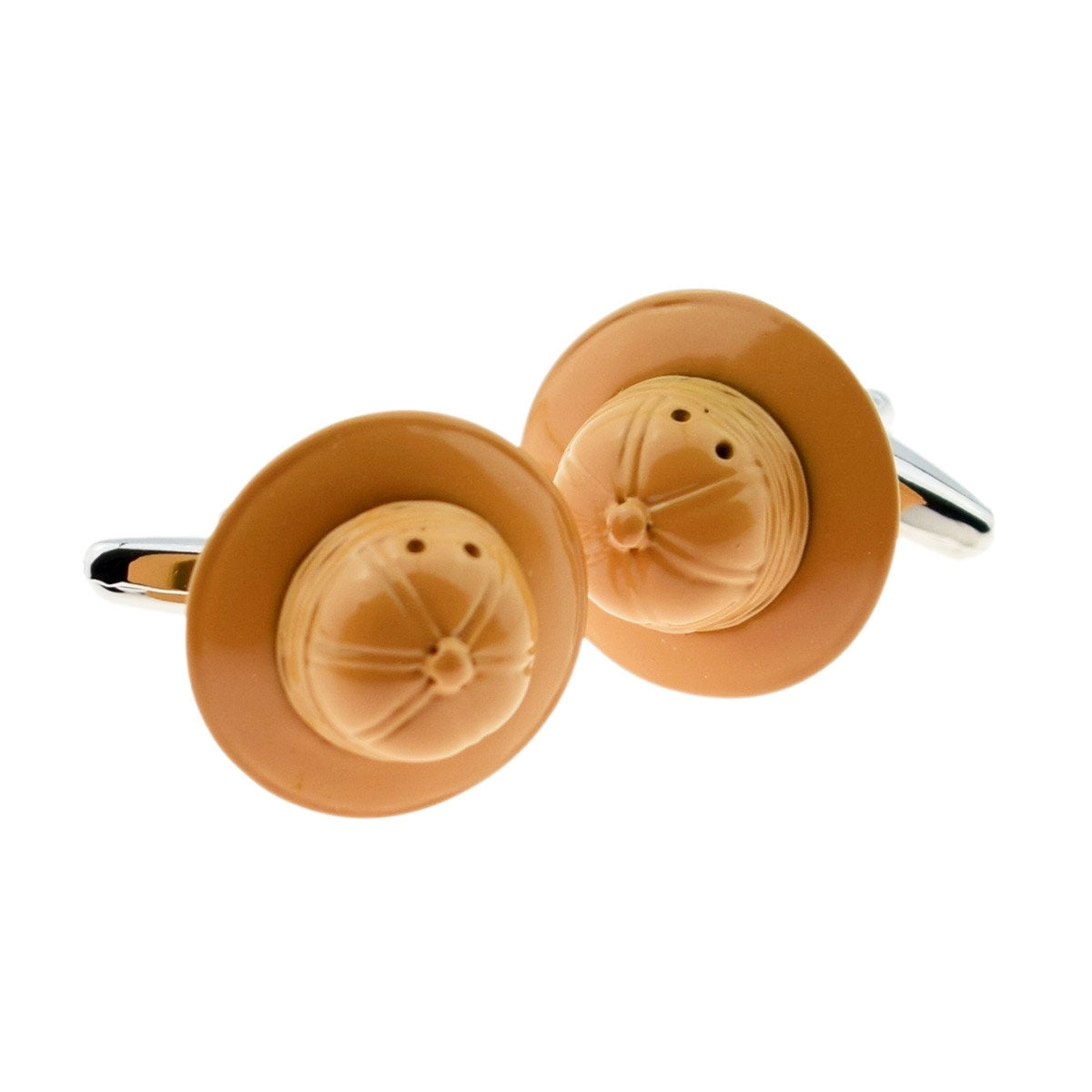 Khaki Coloured Jungle Explorers Hats Cufflinks | Ashton and Finch