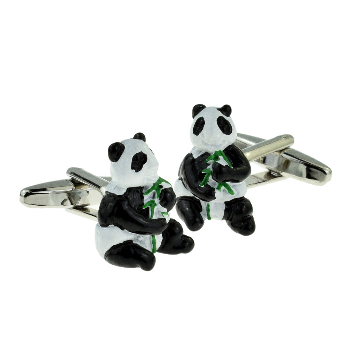 Panda Eating Bamboo Cufflinks | Ashton and Finch