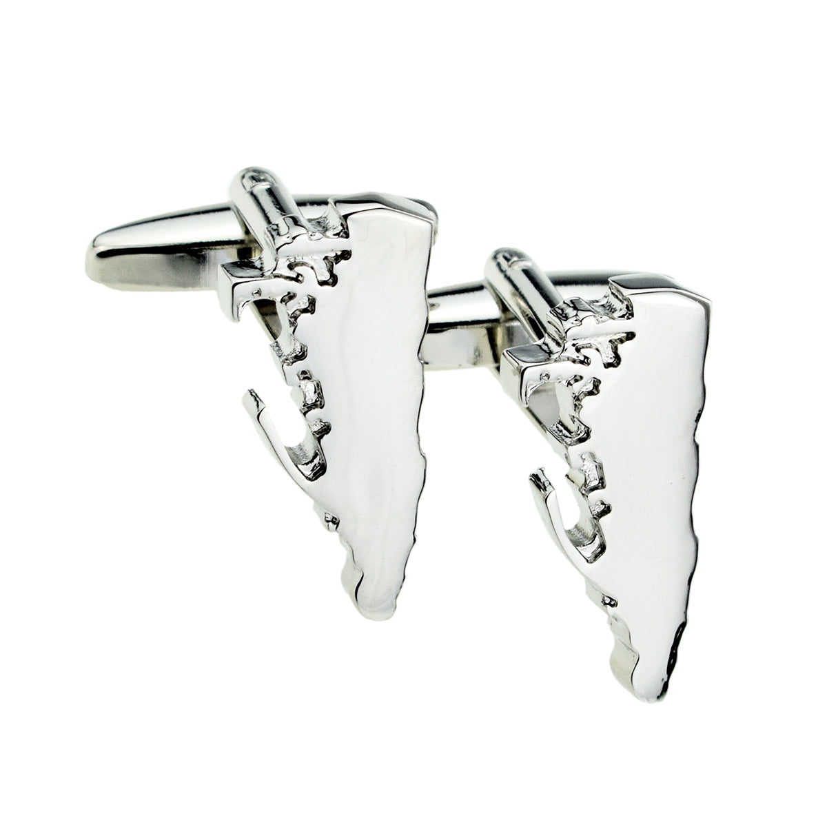 Outline Map of Gibraltar Cufflinks | Ashton and Finch