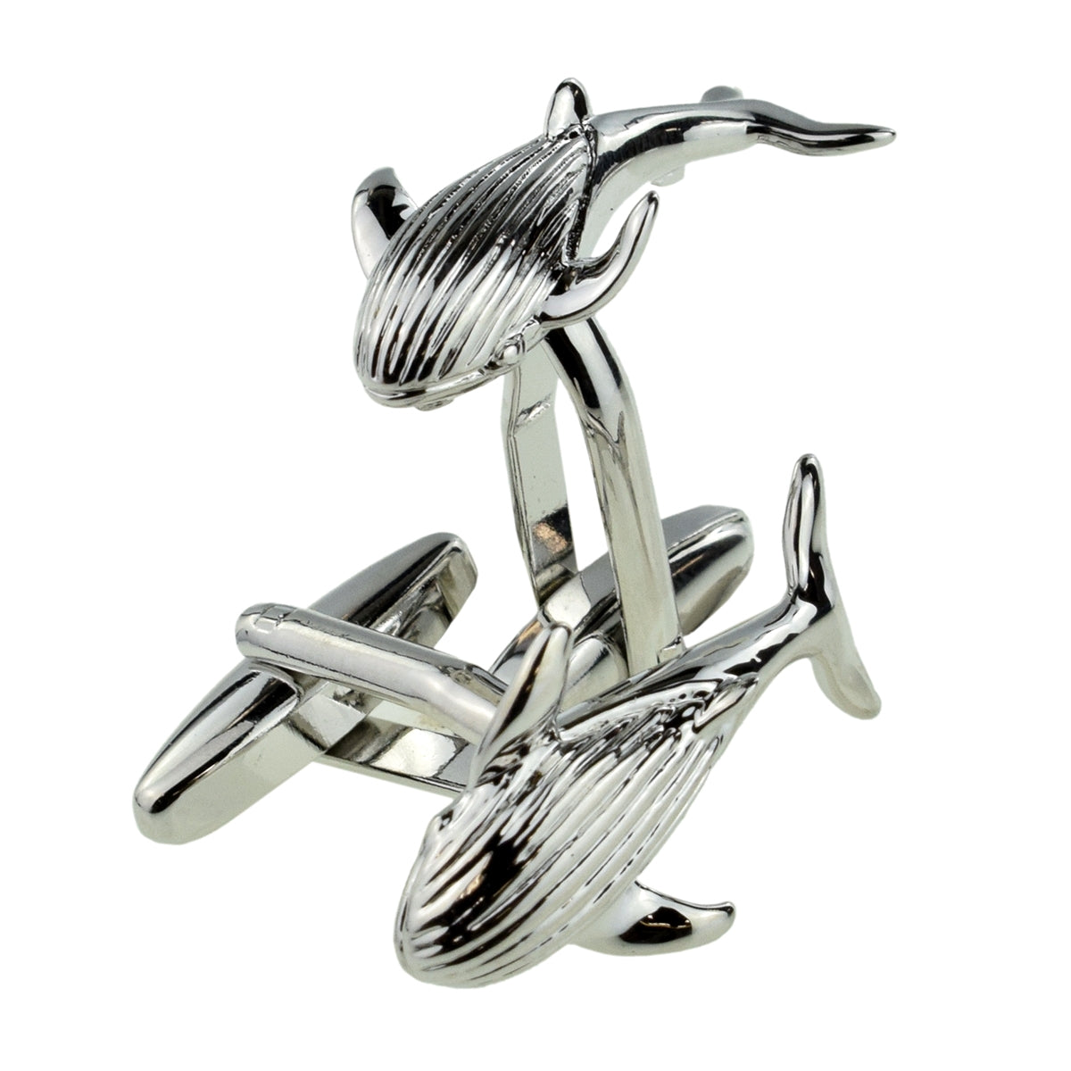 Swimming Whales Design Cufflinks | Ashton and Finch
