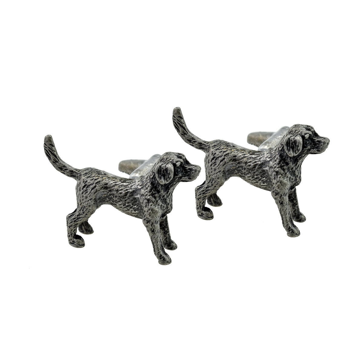 Antique Finish Pewter Retriever Dog Cufflinks | Ashton and Finch