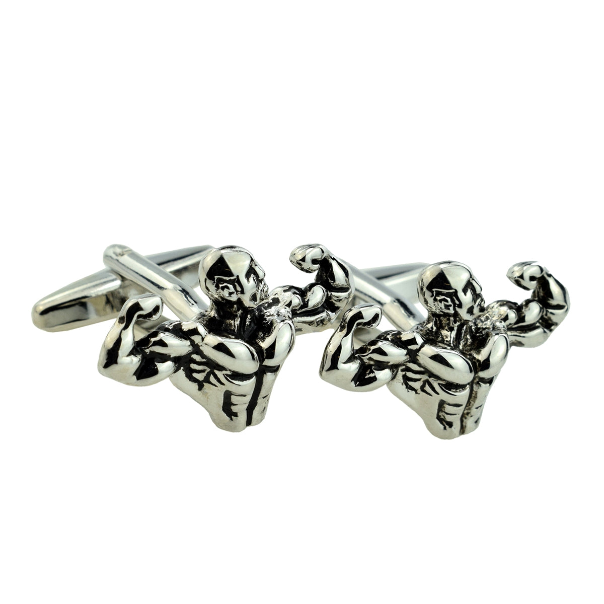 Body Builder Flexing Muscles Cufflinks | Ashton and Finch