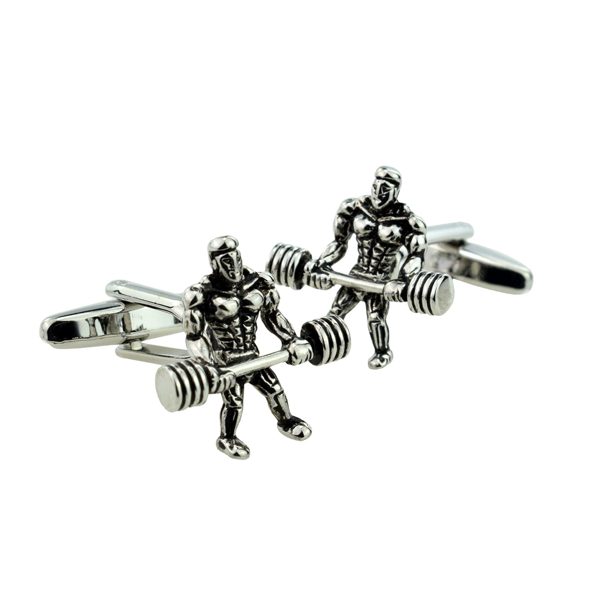 Muscly Weight Lifter Cufflinks | Ashton and Finch