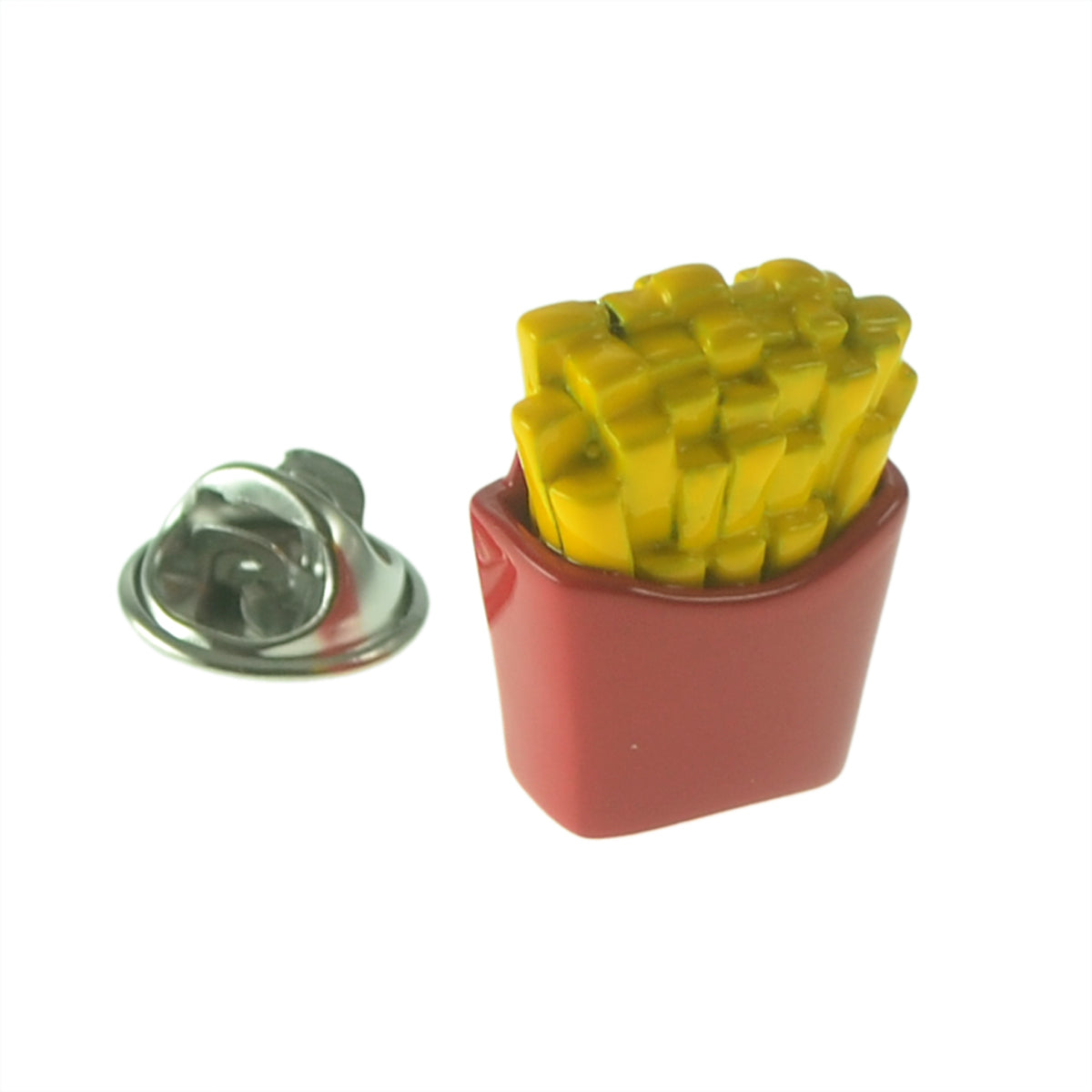 Portion of Fries Design Lapel Pin Badge