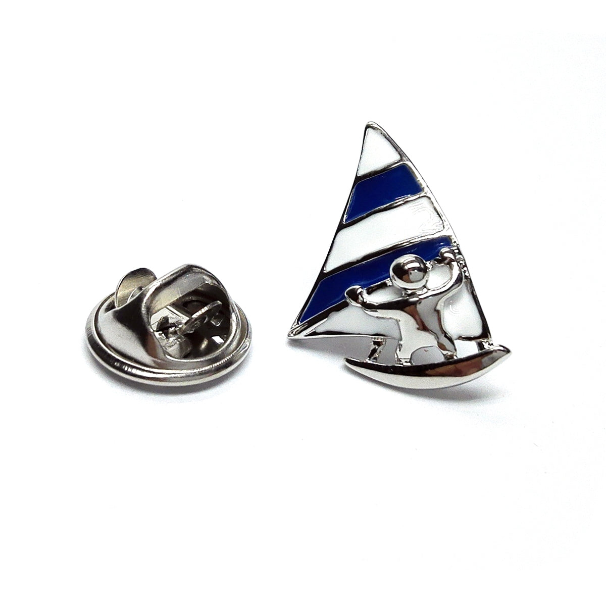 Blue Sail Windsurfers Lapel Pin Badge
