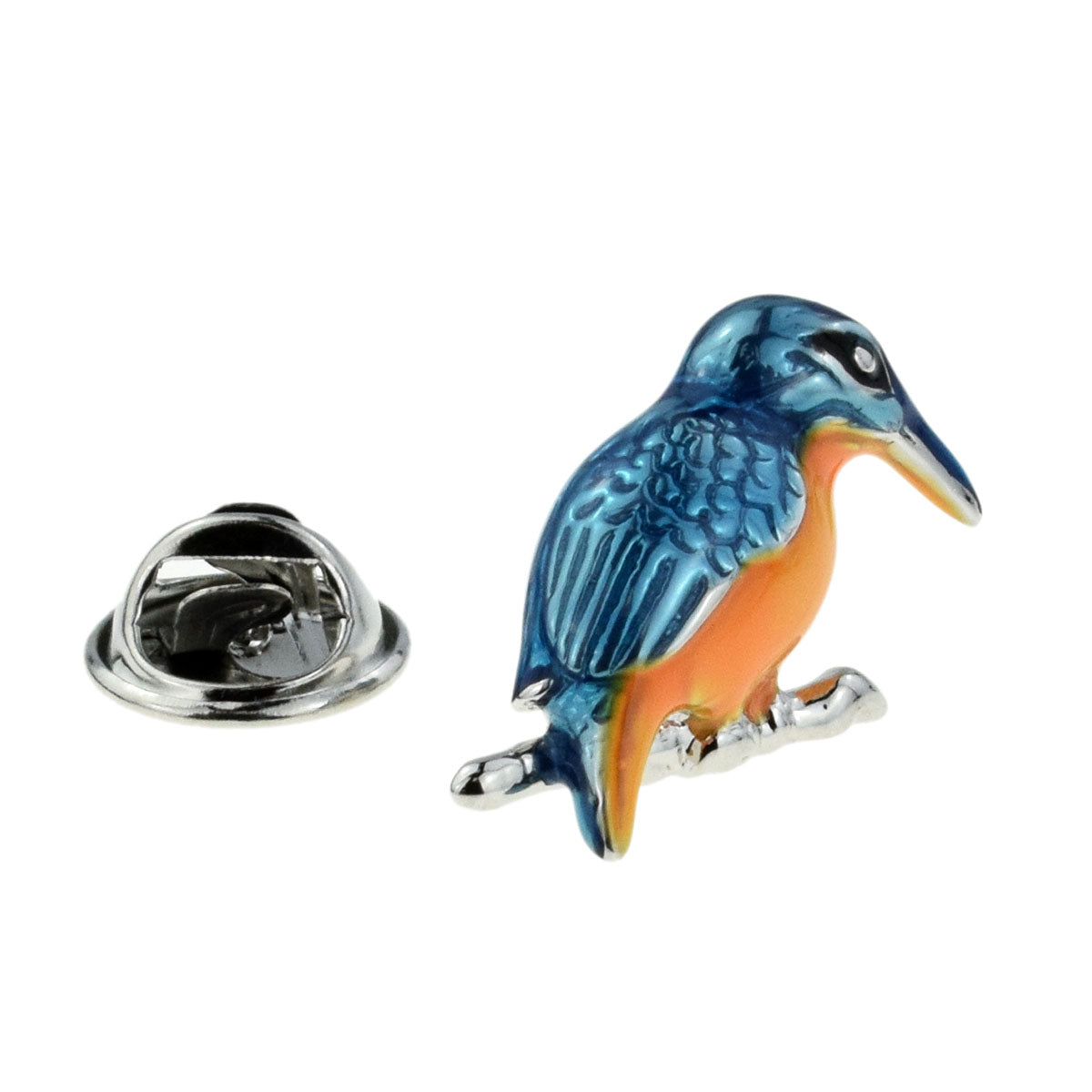 Coloured Kingfisher Lapel Pin Badge