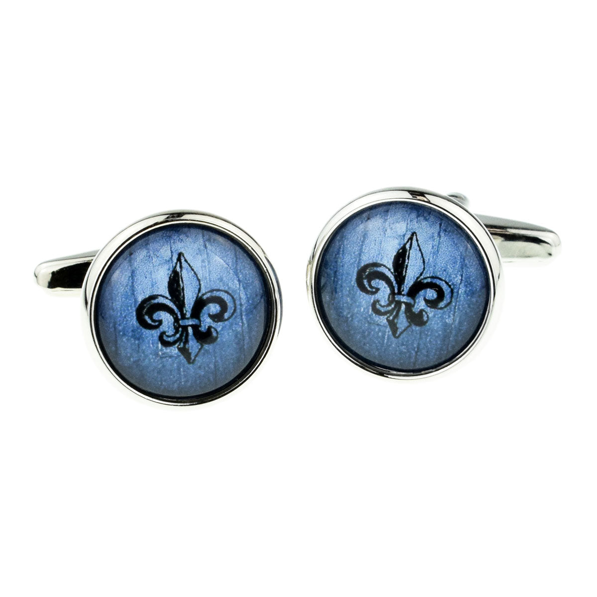 Conteporary Fleur de Lys Cufflinks | Ashton and Finch