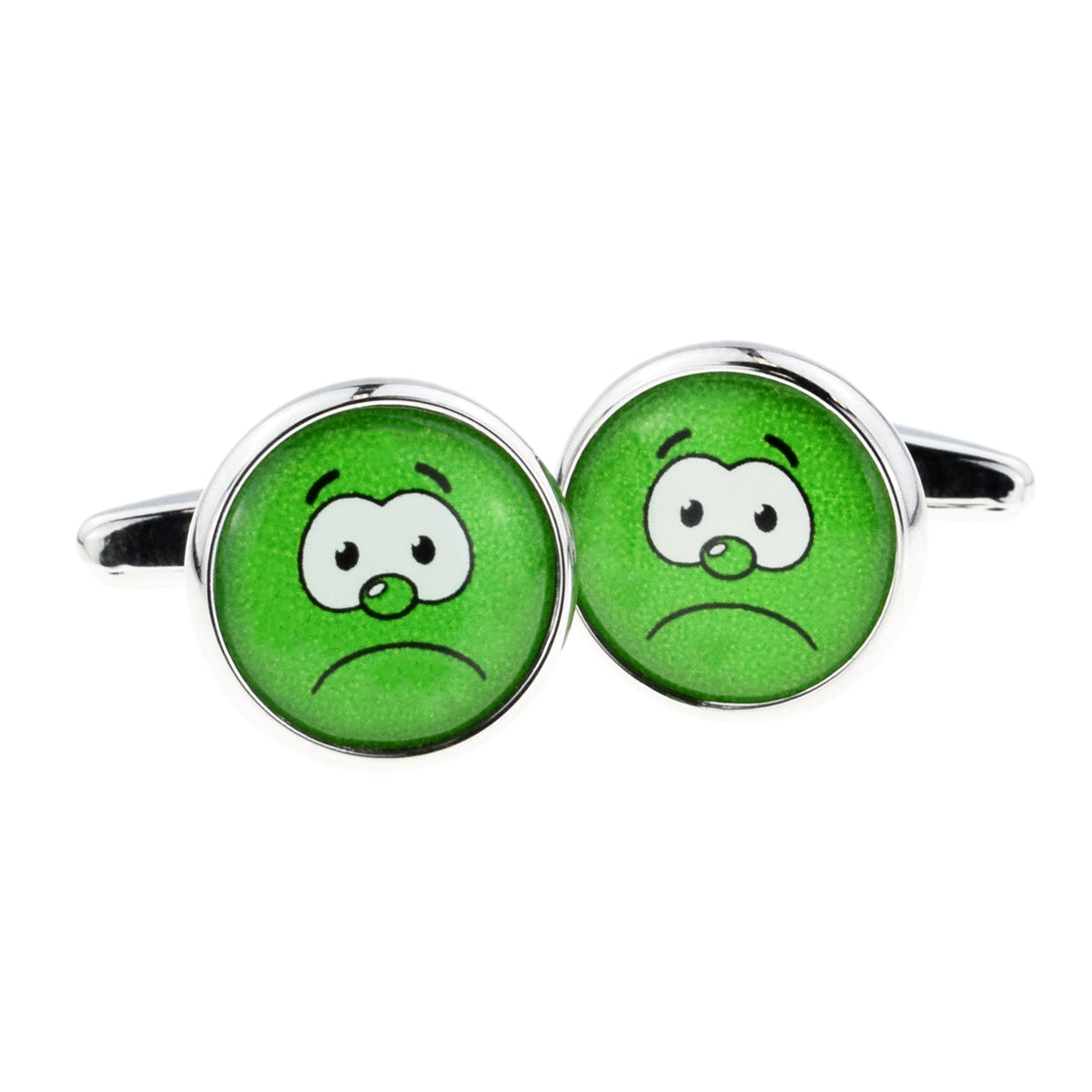 Green Funny Face Cufflinks | Ashton and Finch