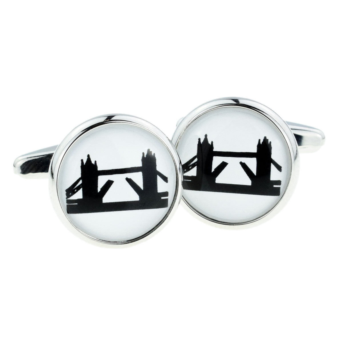 London Tower Bridge SiIlhoutte Cufflinks | Ashton and Finch