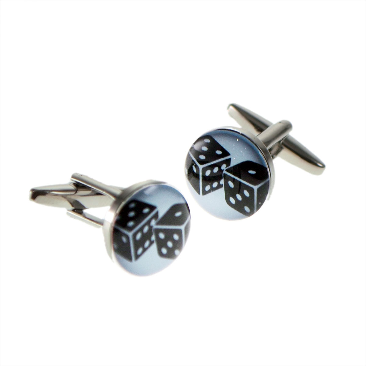 Lucky Dice Round Cufflinks | Ashton and Finch