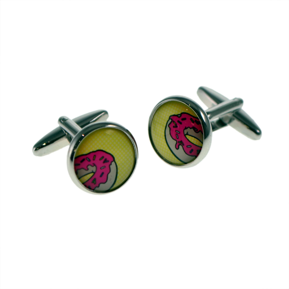Retro Doughnut Design Cufflinks | Ashton and Finch
