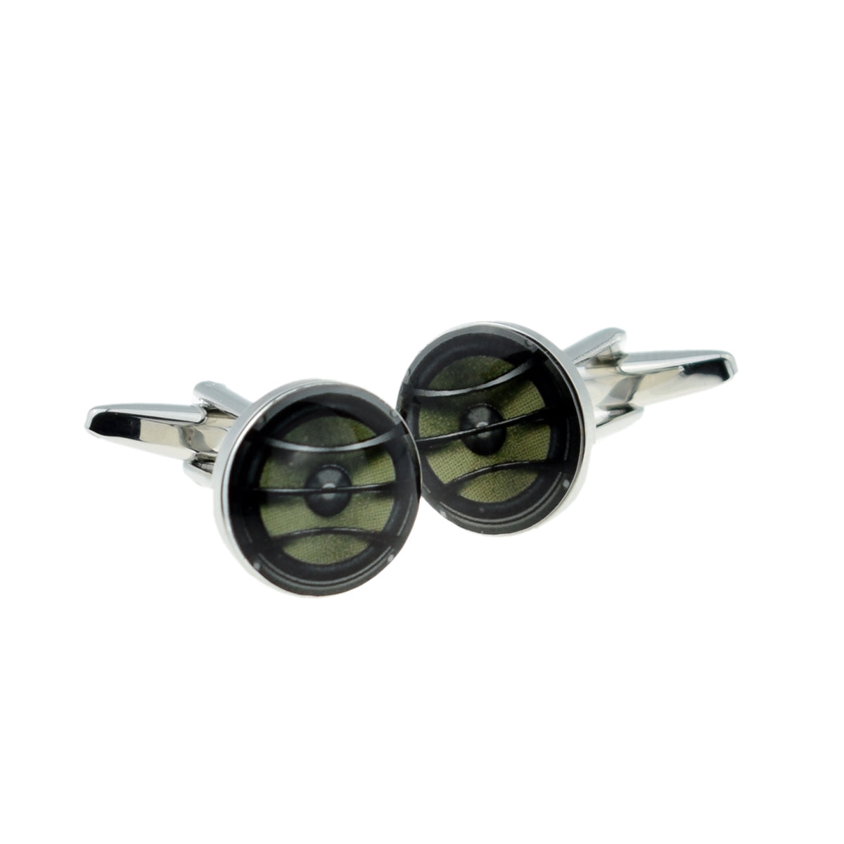 Ribbed Speakers Design Cufflinks | Ashton and Finch