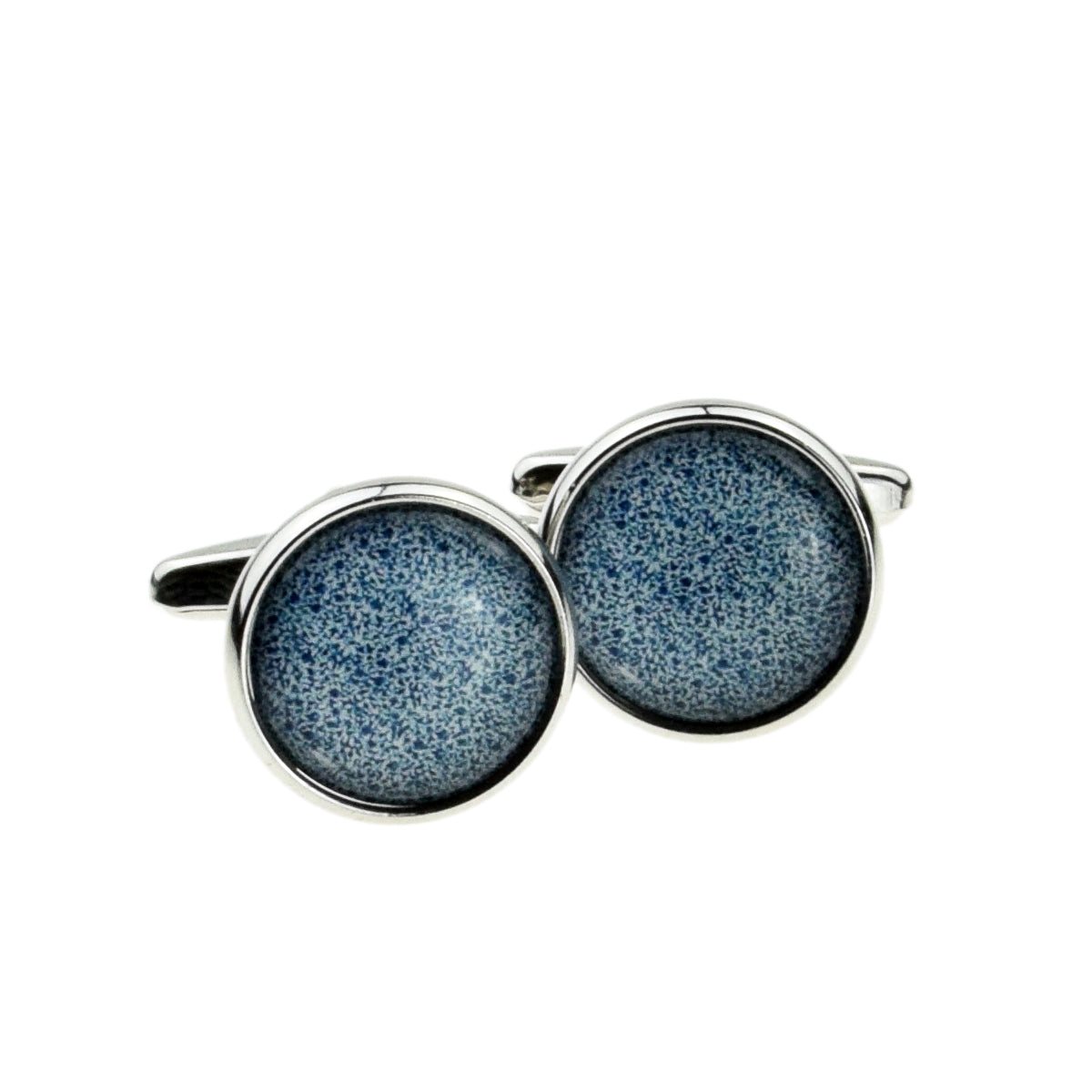 Speckled Design Round Cufflinks | Ashton and Finch