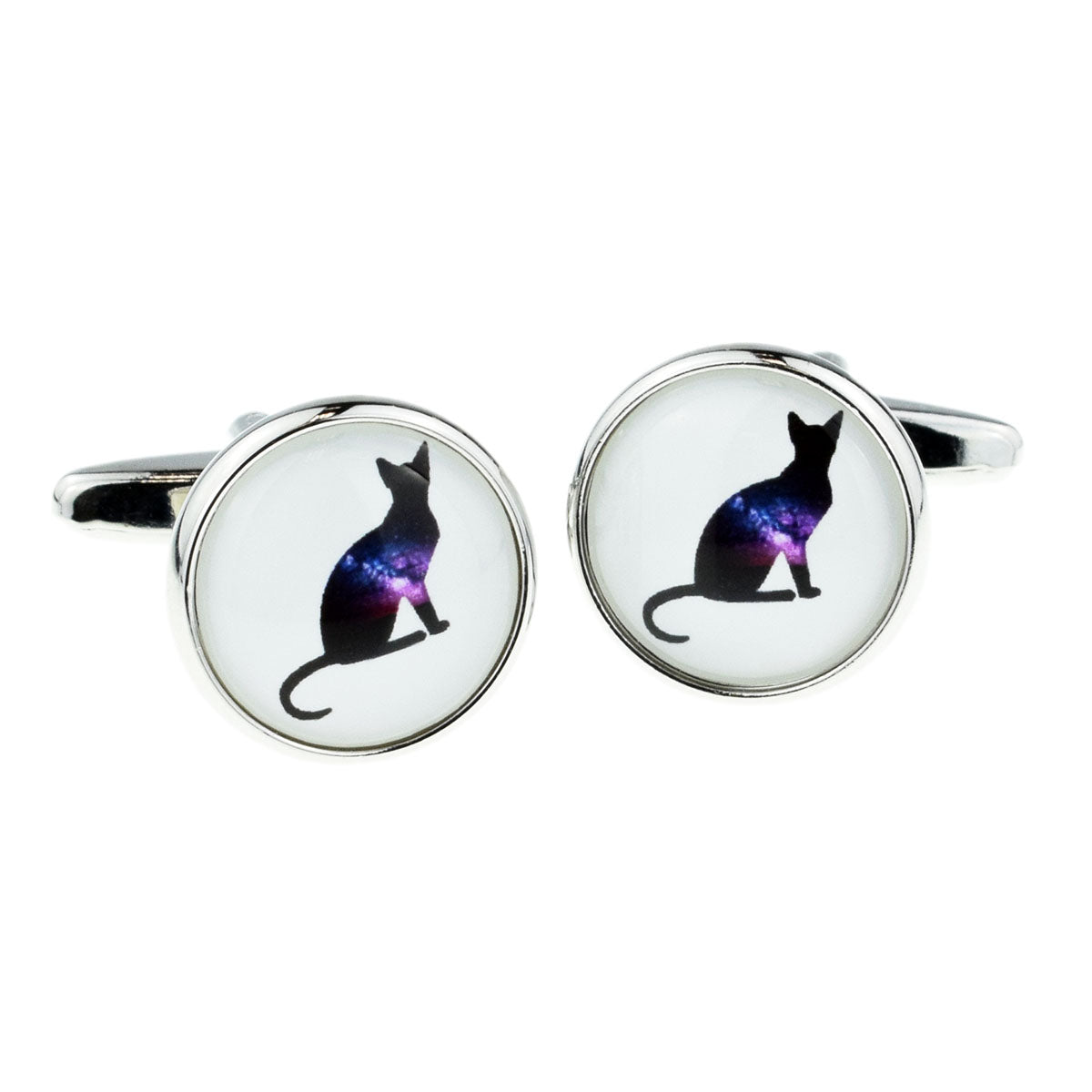 Silhouette Cat Design Cufflinks | Ashton and Finch