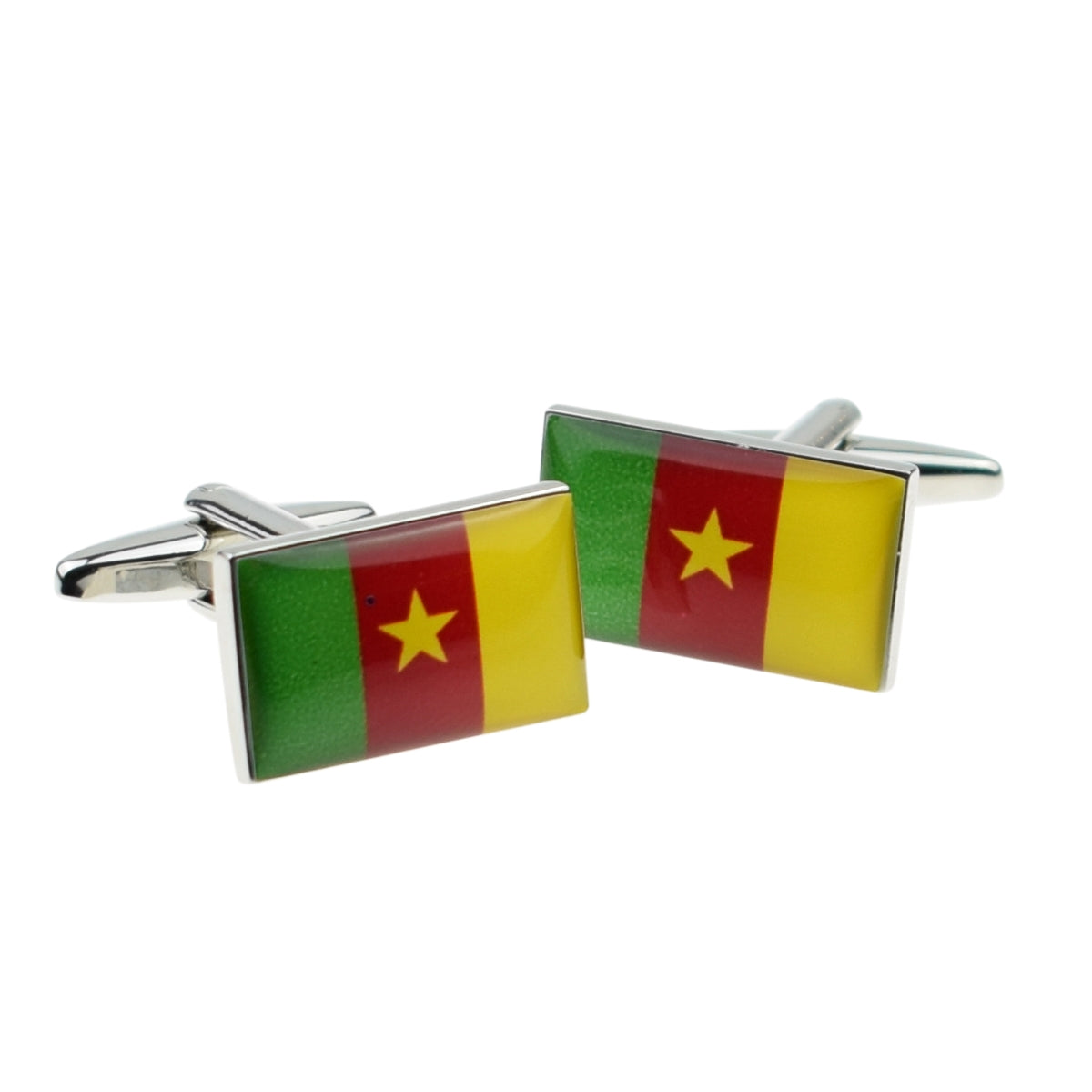 Cameroon Flag Cufflinks | Ashton and Finch