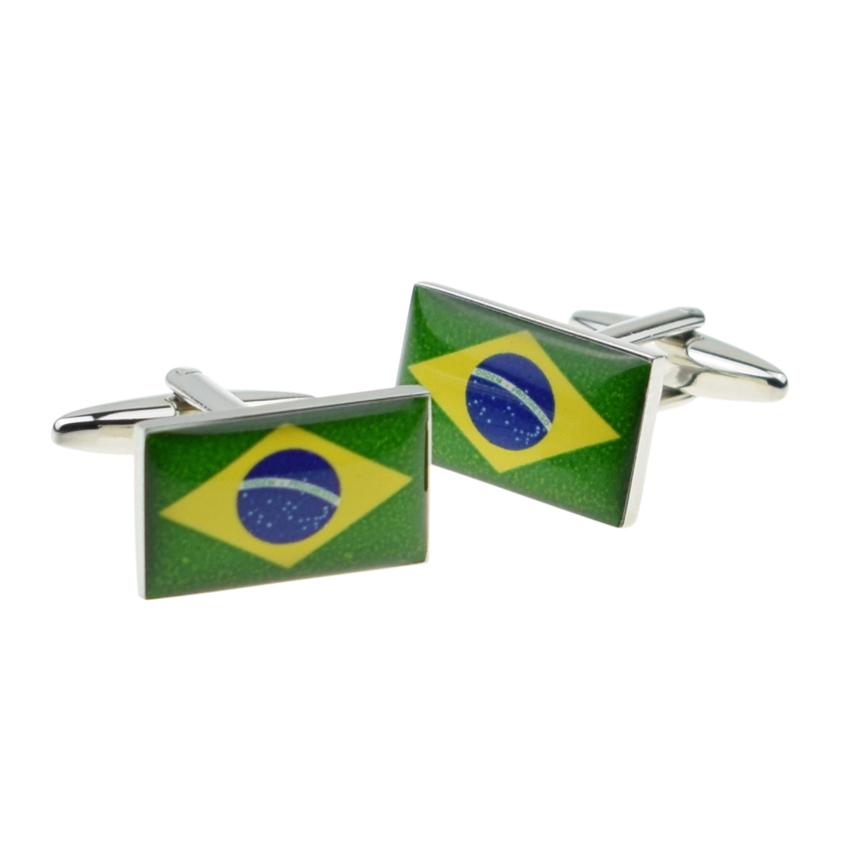 Brazil Flag Cufflinks | Ashton and Finch