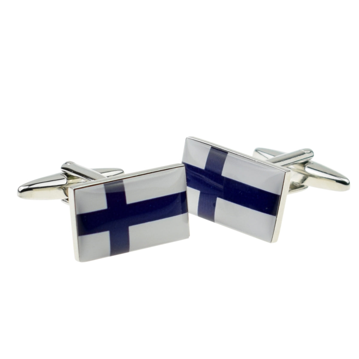 Finland Flag Cufflinks | Ashton and Finch