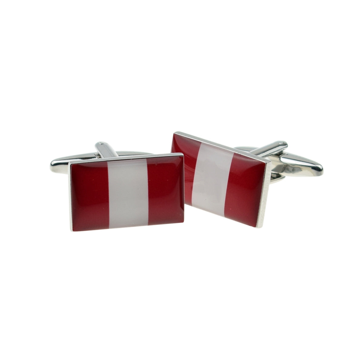Peru Flag Cufflinks | Ashton and Finch
