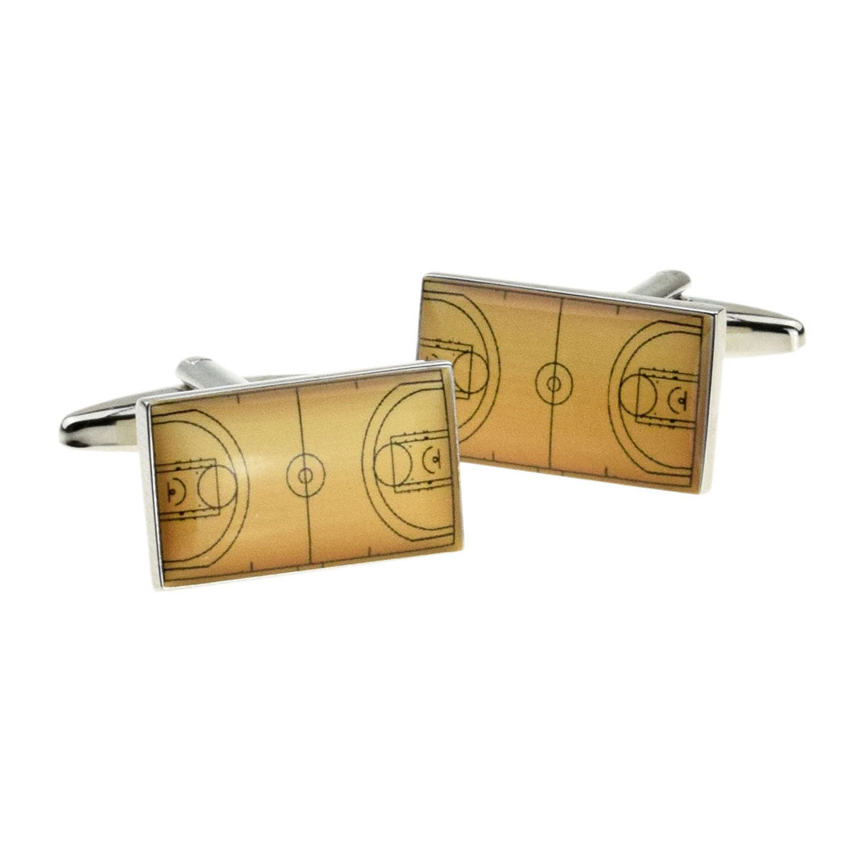 Basketball Court Sports Cufflinks | Ashton and Finch