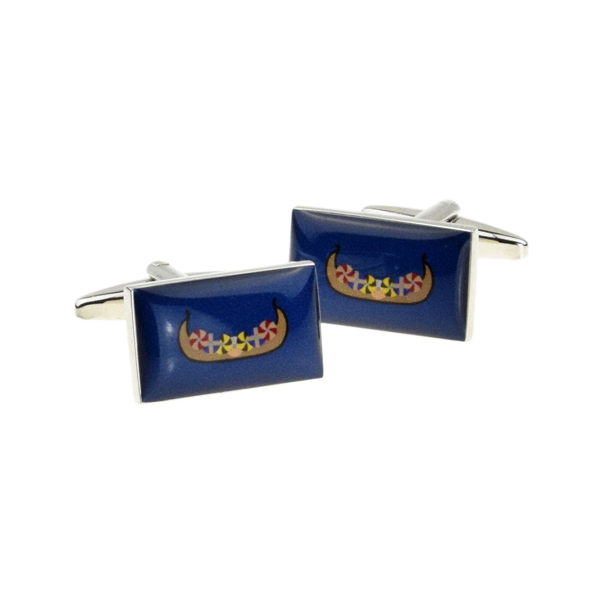 Viking Longboat with Shields Design Cufflinks | Ashton and Finch